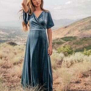 JessaKae Twilight Velvet Wrap Dress